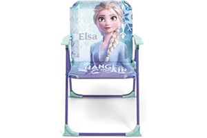 ARDITEX Silla Plegable Infantil Frozen 2, Silla Exterior 38 x 32 x 53 cm Azul