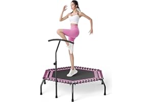 The Fellie Rebounder Trampoline pour adultes 101,6 cm/121,9 cm Mini trampoline intérieur extérieur Fitness Trampolines Petit rebond élastique pour exercice d'entraînement