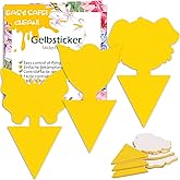Blooven 30 PCS Fruit Fly Traps, Double-sided Fungus Gnat Sticky Catcher For Multiple Insects, Plant Fly Control Indoor (30 PC