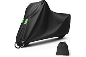 TORVEN Funda Moto Impermeable, Funda para Moto Exterior con Banda Reflectante, Cubre Motos con protección UV, antirayones y antigranizo per Motocross/Bicicletas eléctricas/Bicicletas.XXL (245 * 105 * 125cm)