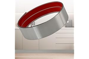 COENGWUI Plaque de Pied en Acier Inoxydable, Revêtement Adhésif pour Base de Plaque de Pied, Moulure de Plinthe pour Mur, Porte, Armoire de Cuisine - Protection Anti-Rayures (3m x 10cm, Argent brossé)