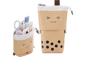 HIQE-FL Federmäppchen Reißverschluss,Federmäppchen Mädchen Teenager,Student Federmäppchen,Ständer Bleistifthalter,Teleskopisch Mäppchen…