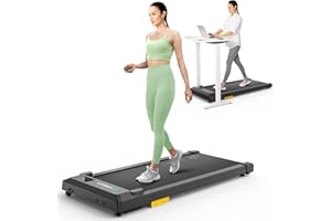 UREVO Tapis Roulant Con SmartAPP, Tapirulan Elettrico Salvaspazio Silenzioso Controllo Remoto o APP, Walking Pad Da sotto Scrivania Doppio Assorbimento Degli Urti Con Modalità MIIT Ufficio & Casa