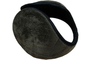 CareforYou® - Paraorecchie invernali in pile da uomo, colore: Nero