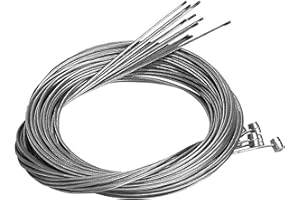 AUTUUCKEE 10 PCS 1.75m Bike Brake Cable, Universal Inner Bicycle Brake Cable, Inner Wire Cable Replacement, Bicycle Brake Inner Wire Cable for Common Bikes Mountain Bikes City Bikes