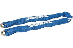 Silverline Tools 719795 Cadena de Alta Seguridad con Funda, 1200 mm
