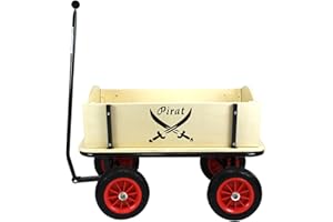 ‎BEACHTREKKER Beachtrekker Style Holzbollerwagen, Handwagen, Leiterwagen (Pirat)