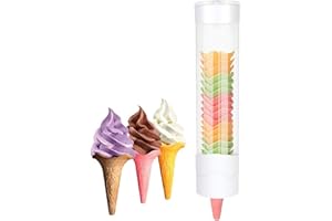 BAOSHISHAN Egg Cone Dispenser Ice Cream Machine Cone Stand Cone Crispy Dispenser Ice Cream Machine Egg Cup Holder Automatic Cup Dropper (white)