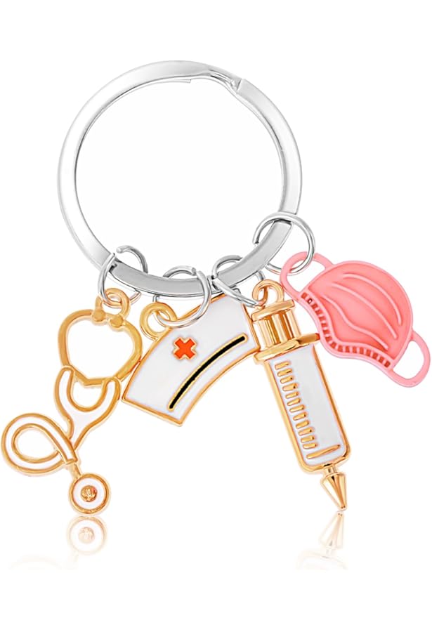 Porte-clés Personnalisé En Acrylique Pour Infirmière Arc-en