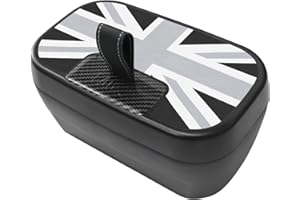 ‎FDAIUN FDAIUN Mittelkonsole Aufbewahrungsbox Armlehne Organizer Tray für Mini Cooper S F65 F66 2024 2025 Automatikgetriebe Zubehör Ablagefach in der Mittelkonsole Mini Zubehör (Grau Weiß)