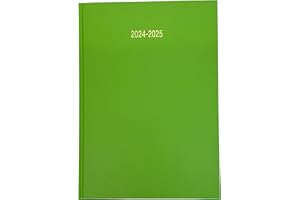 PRECIOUS LONDON 2024-2025 Academic Diary A4 Size Week to View Mid Year Appointment Planner Student Teacher School College Diary (Lime Green)