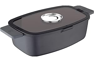 Masterpro by Carlo Cracco Cocotte rettangolare cm32x20x11 in alluminio pressofuso con coperchio