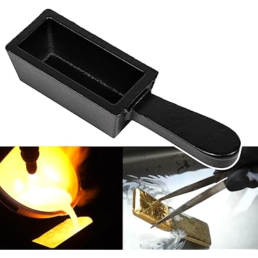2 Stuks 1kg 665 G Grafiet Ingot Mal Smeltkroes Metalen Gietvorm Grafiet Kroeskroes Mal Voor Gouden Me