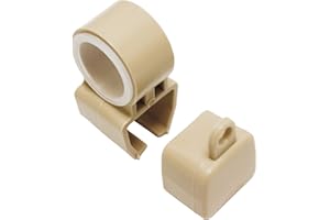 ‎GARDINIA GARDINIA Uchwyt z końcówkami do szyn U, beżowy, 2 zestawy, tworzywo sztuczne