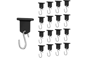 URAQT Ganchos de Toldo, 17 Pares Ganchos para Toldo RV Ganchos en Set de Forma de S Camping Accesorios Camper Ganchos para Autocaravana, Caravana, Fiesta de Navidad, Decoración Interior y Exterior