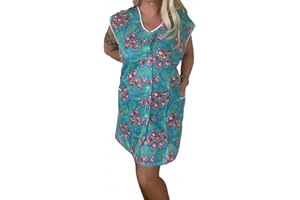 wundershop 2 Stück Kittelschürze kurz S- XXXL aus Dederon Garten - Haushalt - Koch Schürze Farbe und Muster NICHT WÄHLBAR ! wie ehemal. DDR Größe XL