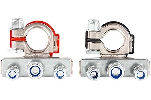 Godimg Terminale Batteria Connettore 3 Vie 12v per Auto, Furgone, Barca, Camper e Caravan