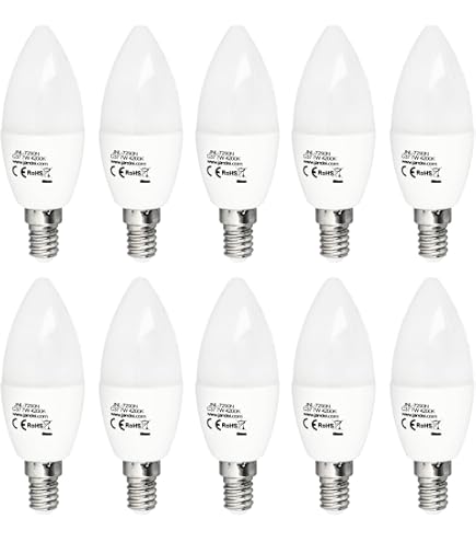 Lot De 4 Ampoules Led E10 À Culot À Vis 6 V 12 V 5 Smd 0,5 W 40 Lm (12