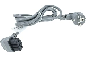 vhbw Strömkabel kompatibel med Siemens diskmaskin - 1,75 m, grå, CEE-7/7