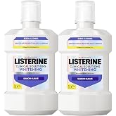 Listerine Clinical Solutions Whitening Alcohol Free Mouthwash Pack 2x1L | Alcohol Free Mouthwash Technology Does Not Damage E