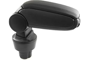 MY PET ELEPHANT Reposabrazos central, consola central, caja de almacenamiento, de piel, color negro, para R50 R53 2001-2006