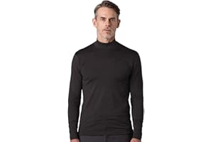 LAPASA Mock Neck warstwa bazowa top dla mężczyzn bielizna termiczna top długi rękaw koszulka lekka/średnia waga/ciężka jesień/zima M102/M123/M132