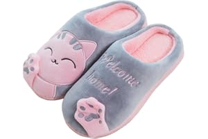 Rojeam Mignon Pantoufle de Noël Pantoufles Chaudes Chaussons Pantoufles de nouveauté en Peluche Douce