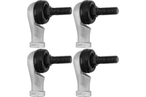 VGOL 4 Piezas M10x1,5 Junta Esférica de Rosca Derecha Junta Angular Cojinete de Junta Esférica de Acero Galvanizado Cojinete de Extremo de Varilla Macho Junta Esférica