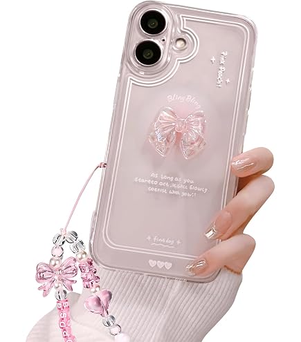 2 Stück IPhone 16 PRO MAX Hüllen | Niedliches Karikatur-Muster, TPU Silikon | Transparent & Stoßfest