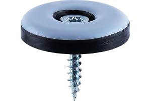 16 Teflon-möbeltassar – för skruvning – valbar storlek – fyrkantig och rund – PTFE-beläggning/möbelglidare/teflonglidare (Ø 3