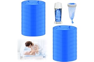 BUTBU 16 Stück Windeleimer Nachfüllkassetten, Baby Windeleimer Nachfüllfoli, 4.5m Windelbeutel, Nachfüllfolie Kompatibel mit Angelcare, Tommee Tippee, Spross, LitterLocker (Blau)