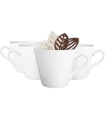 Glasmark KROSNO 1992 Lot De 4 Verres à Café, Thé, Avec Anse