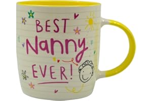 PAPILLON COLLECTION HOX Scribbles Ceramic Coffee Cup - Nanny, 11oz