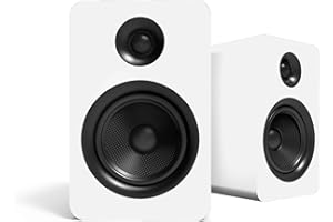 Kanto YU - Altoparlanti passivi da scaffale da 13,3 cm, con tweeter a cupola in seta da 2,5 cm, amplificatore esterno richiesto, coppia, bianco opaco