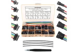 SM 2,5 mm kontakter hane hona pluggar uttag med 22 AWG förkrympt silikonkablar kabel kompatibel med JST SM kontakter 2,5 mm 2