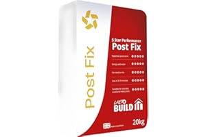 Laeto Fast Setting Concrete – 20kg Quick-Set Post Mix for Fence Posts & Garden Structures – Postcrete Alternative – No Mixing Required – Just Add Water, Sets in Under 10 Minutes