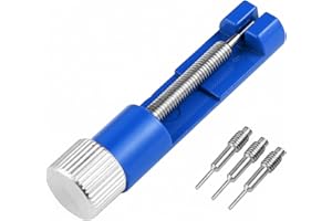 VESTORYYER Band Removal Kit,3 Extra Pins,Aluminum Spring Bar Remover—Easy To Use(Blue 1 Piece)