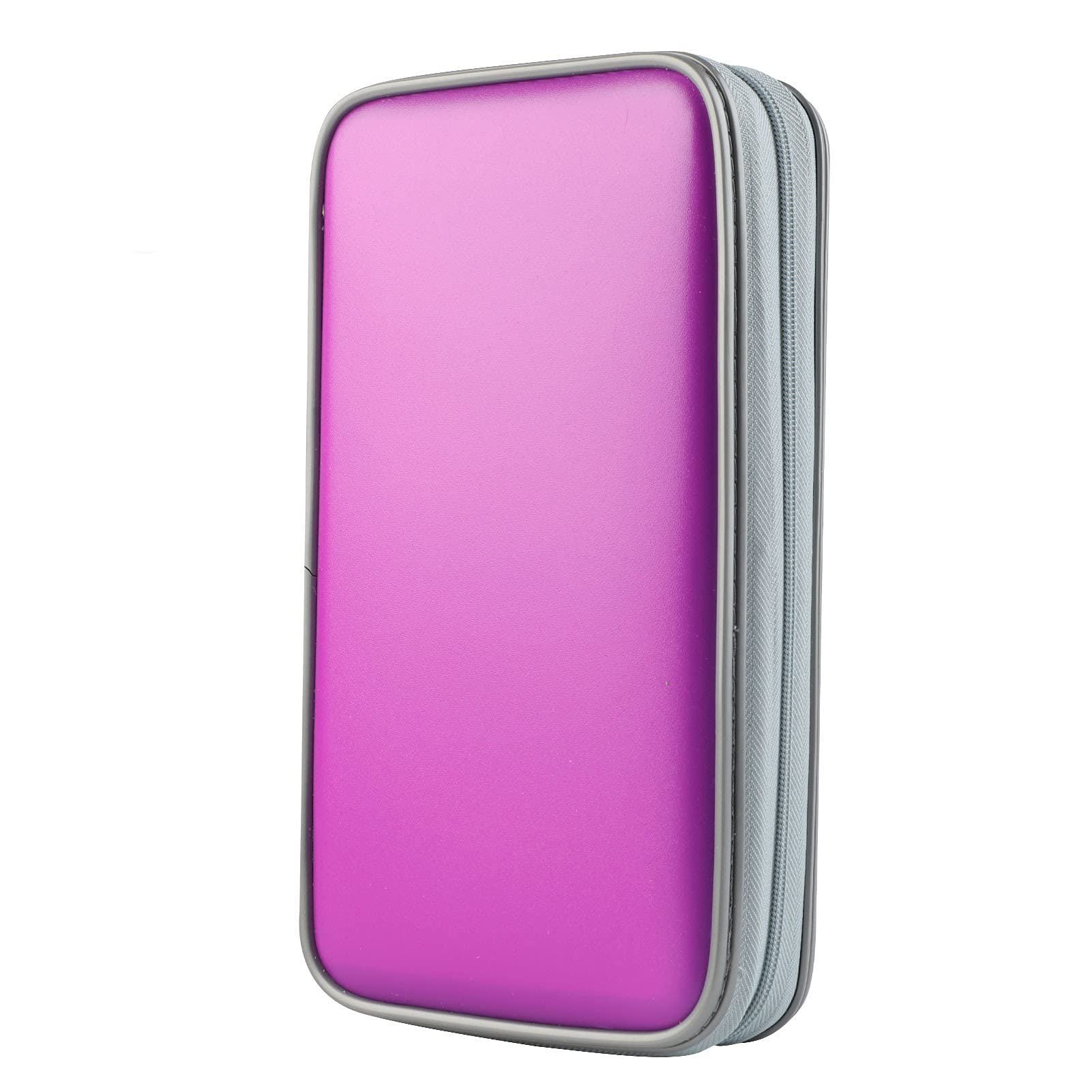 CD Case DVD Case Holder: 80 Capacity CD Storage DVD Organizer CD Holder Hard Binder Protective CD Book CD Wallet Portable Disc CD Folder Blu Ray Album Carrying Bag Sleeves for Car Movie Home (Purple)