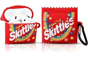 XMBYGY Urocze etui do AirPods 4. generacji, do bezprzewodowych słuchawek AirPods 4, silikonowe etui ładujące, odporne na wstrząsy, ochronne etui na słuchawki z karabińczykiem, dla mężczyzny, kobiety,