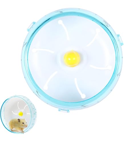 Ruota Per Criceti 17cm Super Silenziosa - Trasparente Per Piccoli Animali Domestici - Foto 2
