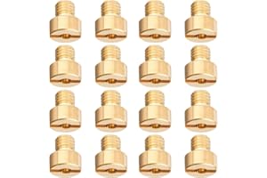 Qiuwanzia 16pcs Main Jet Kit Replacement Carburetor for Mikuni VM22 VM24 VM26 125cc 150cc 200cc Motorcycle Dirt Bike Racing Engine Accessories 88 90 95 98 100 105 110 115 120 125 130 135 140 145