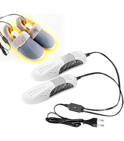 Secador Zapatos Eléctrico Con Luz UV Antibacterias | 20W, Cable 1.2m Enchufe EU | Para Botas, Zapatillas, Guantes | Elimina Humedad Y Mal Olor