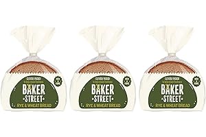 Baker Street Sliced Rye Wheat Bread 500g Pack of 3