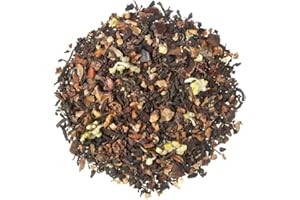 TEA SHOP - Té Rojo (Pu Erh) Praliné 100g - 50 Tazas - Formato a Granel - En Hojas - Con Frutos Secos, Manzana, Canela y plantas - Antioxidante y Detox