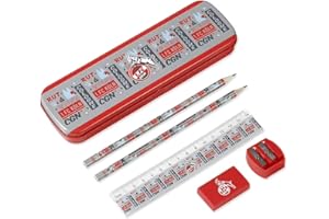 FOXCUP 1. FC Köln Schreibset - Cologne - Schulset 6-teilig - Plus Lesezeichen I Love Köln