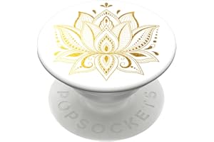 Popsockets PopGrip - Soporte y Agarre para Teléfonos Móviles y Tabletas con un Top Intercambiable - Golden Prana