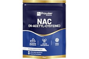 PH PROWISE HEALTHCARE NAC N-Acetyl-Cysteine 600mg | 150 Capsules | Vegan N-Acetyl-Cysteine Nutritional Supplements| 5 Month’s Supply* | Better Bioavailable & Letter Box Friendly | UK Manufactured by Prowise Healthcare