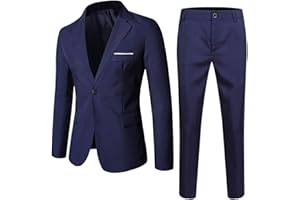 Bkazwe bito da Cerimonia 2 Pezzi per Ragazzo Vestito Elegante per Bambini, 2 Pezzi, con Giacca con Revers a Lancia e Pantaloni, Smoking da Bambino, per Matrimoni e Feste Abbigliamento Gentleman