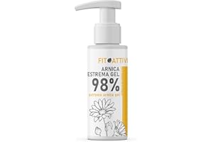 FITOATTIVI NATURA E BENESSERE Gel Arnica 100 ml, Arnica per Cavalli Uso Umano 98%, Pomata Arnica Estrema con Vitamina E, Menta e Lavanda, 100% Made in Italy - FITOATTIVI (100 ml)