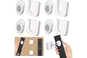 DabbOo 4 Stück Magnetische Wandhalterung für Fernbedienung Magnethalterung Wandmontiertes Fernbedienungsregal Ohne Bohren von Löchern Starker Magnet, Sicherer Halt für Zuhause, Büro, Schule(Weiß)
